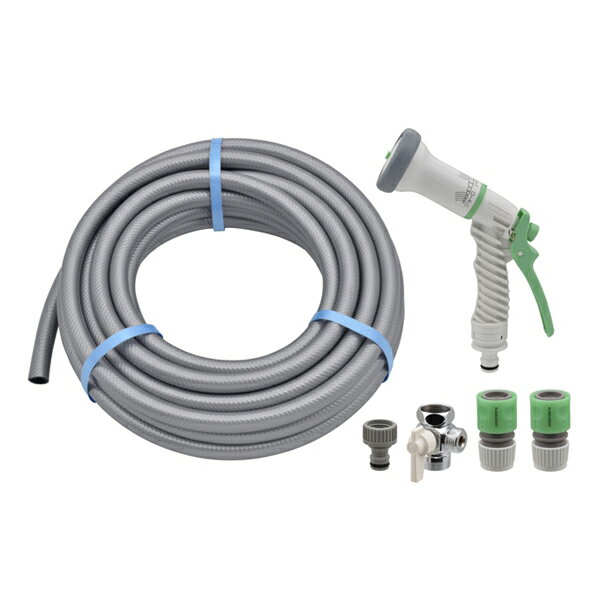 [ポイント最大15倍] ベランダお掃除セット 浴室 台所の水道から分岐 水流切替 ホース10m 取付簡単 大掃..