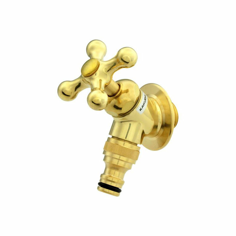 [ポイント最大15倍] ガーデン用水栓 コンパクト オシャレ ワンタッチ接続用 ホース取付 アンティーク G..