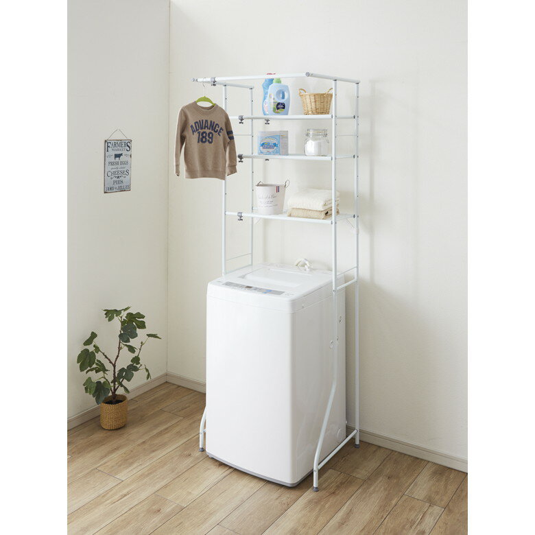 [ポイント最大15倍] 3段 ランドリーラック 洗濯機 収納 洗剤 詰替え タオル バスタオル ランドリー ラ..