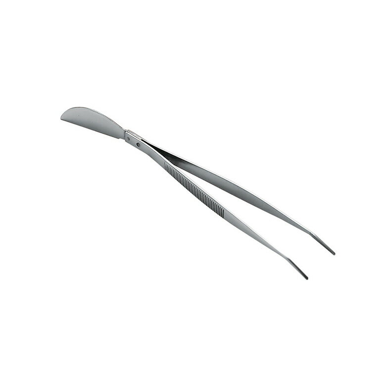 [ポイント最大15倍] Garden Helper ステンレス ヘラ付ピンセット 曲 HK-12盆栽 手入れ 植え替え 父の日..