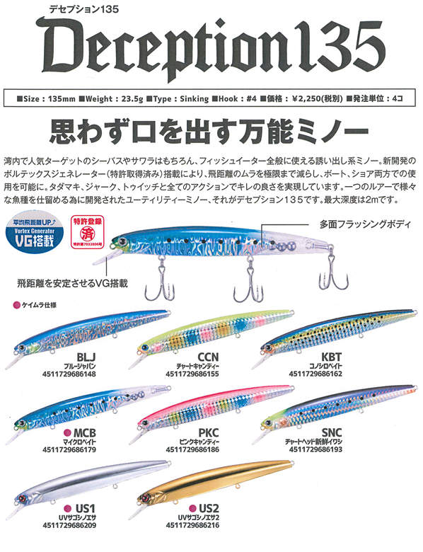 デセプション135 KBT コノシロベイト の商品画像2枚目