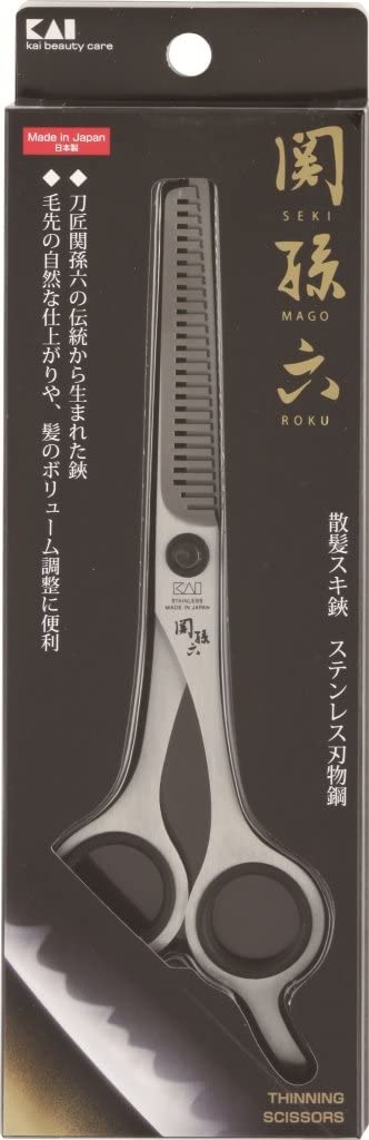 貝印 関孫六 スキハサミ(ALLステンレス) HC1819 カットハサミ お手入れ ヘアグッズ サンパツ 散髪 美粧