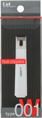 貝印 Nail Cippers ツメキリtypeW001 ホワイト KE0108 爪切り ネイルケア ツメキリ 身だしなみ 衛生用品 美粧