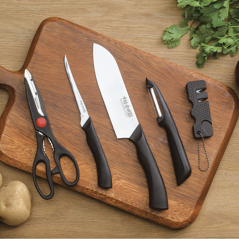 [3月エントリーでP10倍] NKL-06 中村孝明 包丁とはさみ 5点セット