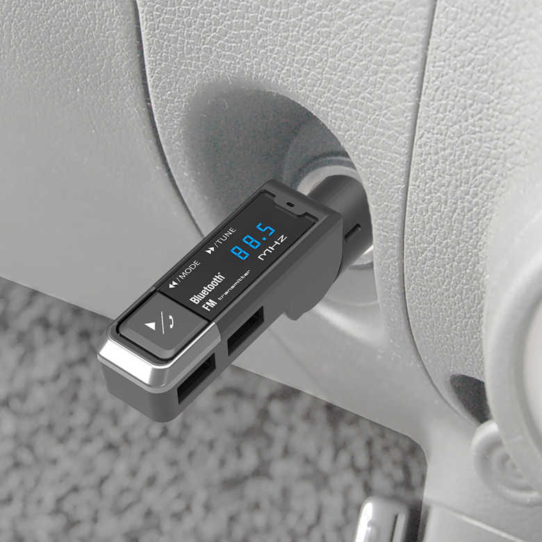 [����ȥ꡼��P+5��] Bluetooth FM�ȥ�󥹥ߥå��� USB 2�ݡ��� 4.8A �����饸�� �����ǥ������� �������� �������(Kashuimura)