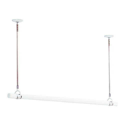 [ポイント最大15倍] 川口技研 ホスクリーン 室内用天井付スポット型 物干竿セット QSC型 QSCL-15-W ホワイト SPC型 QL型 屋内用 ものほし 竿 伸縮式