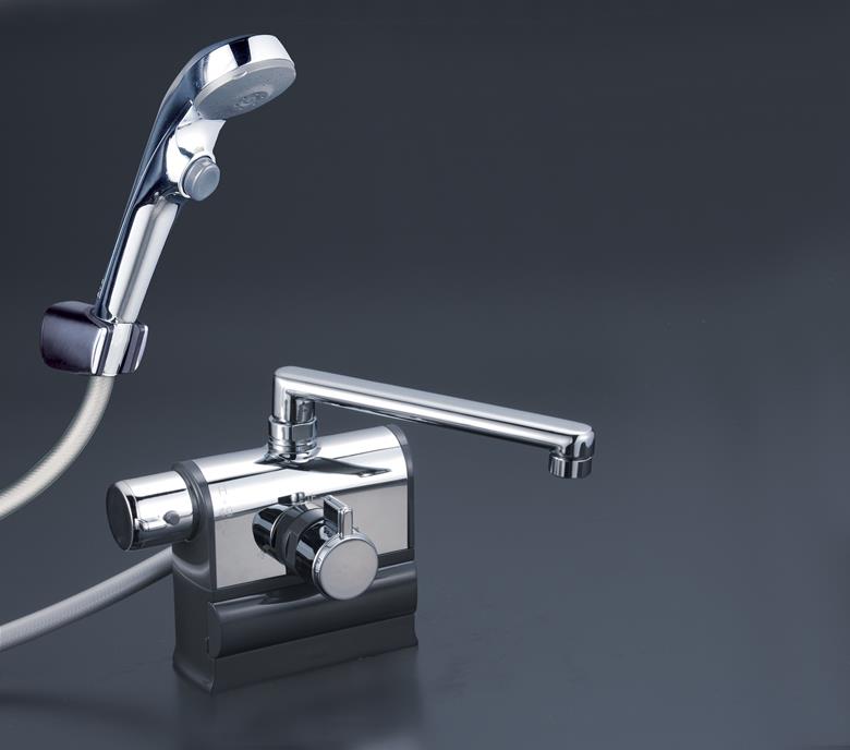 [ポイント最大15倍] 水栓 デッキ形サーモシャワー 左 240mm KF3008LR2S2 KVK