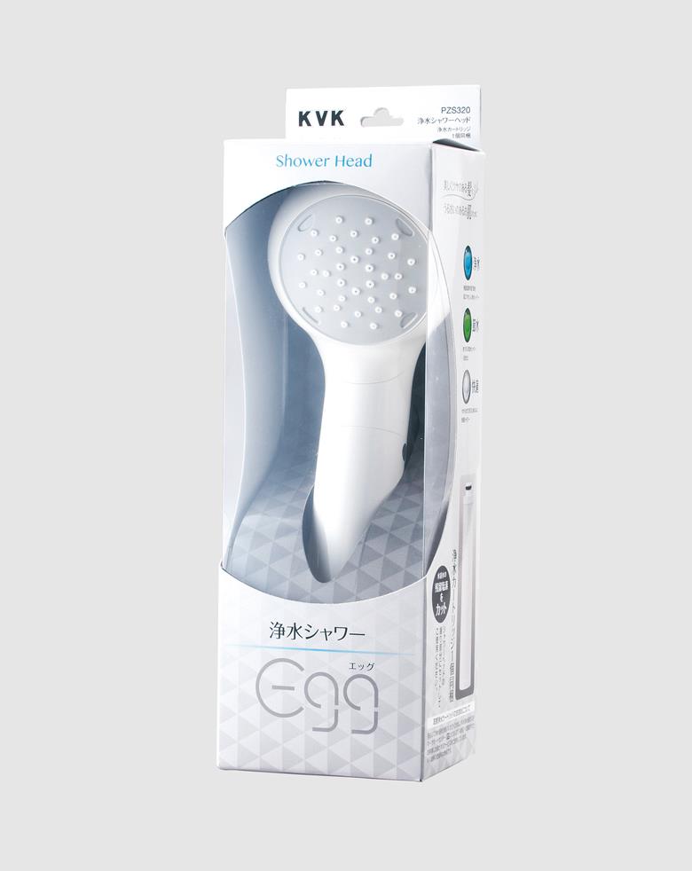 [ポイント最大15倍] 水栓 浄水シャワーヘッドegg エッグ PZS320 KVK