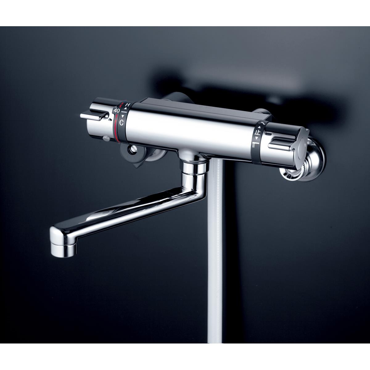 [ポイント最大15倍] 水栓 サーモスタット式シャワー ワンストップシャワー付 (撥水) KF800TS2HS KVK