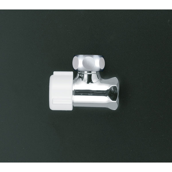 [7月エントリーでP10倍] 水栓 アングル止水栓 本体ナット有 LK112K60 KVK