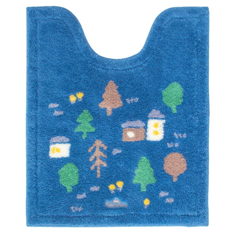 [ポイント最大15倍] トイレ マット ナタルシーナリー 75×63 ロングトイレマット ナチュラル おしゃれ ..