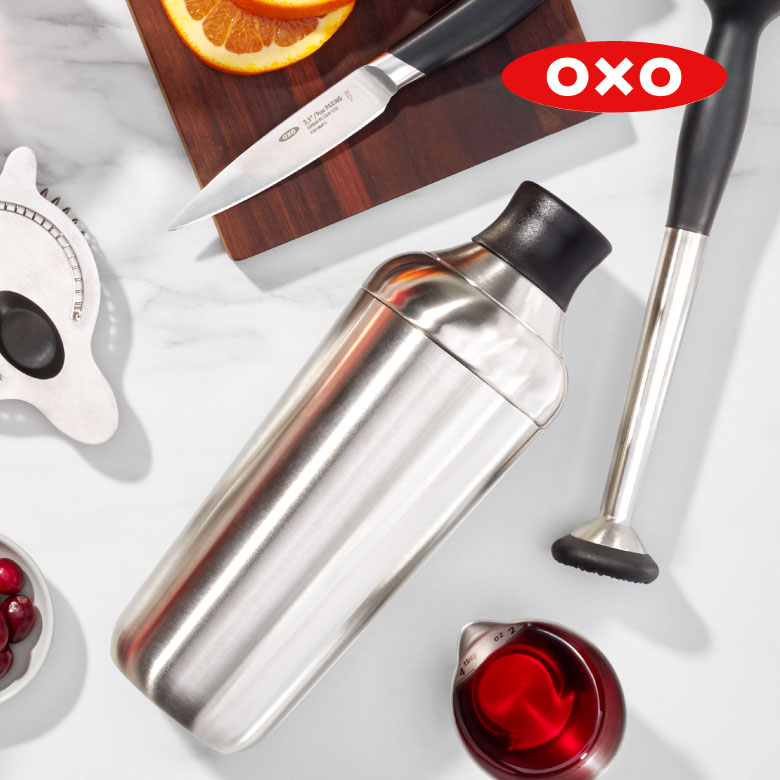 OXO オクソー グッドグリップス ステンレスカクテルシェーカー 3130600 カクテルシェ―カー シェイカー お酒 ウォッカ ジン ブランデー