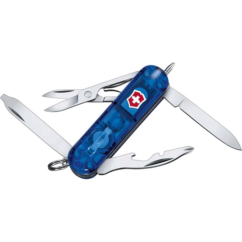 防災グッズ 日本正規品 Victorinox ビクトリノックス ミッドナイトマネージャー トランスルーセントブルー 0.6366.T2 保証書付き 工具箱 コンパクト ギア 防災用品 キーホルダー カギ 鍵 アウトドア 登山 キャンプ 釣り マルチツール