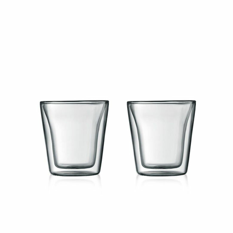 [ポイント最大15倍] bodum ボダム キャンティーン 10108-10 ダブルウォールグラス 0.1L クリア 2個セット 日本正規品