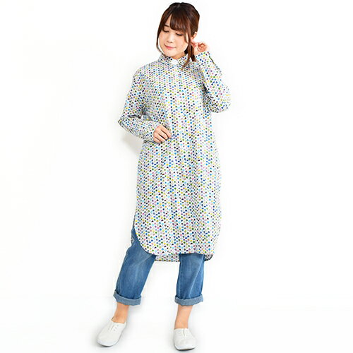 送料無料 きのこ Kinoko キノコ シャツワンピース 長袖 ガウン 綿 ワンピ ナチュラル 森のきのこ 総柄 カラフル ほっこり かわいい 秋の味覚 ベニテングダケ 日時指定不可 日本代購流行生活代購館 Myjp 日本代購