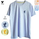送料無料 Tシャツ ミッキー ミッキーマウス ディズニー いいね 人差し指 レディース UV対策 吸水 速乾 cool ドライウェア スポーツ ジョギング ヨガ ピラティス フィットネス ジム ドライメッシュ 刺繍 ワンポイント 透かし 総柄 レモンイエロー 黄色 うすむらさき