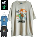 送料無料 Tシャツ HONDA スーパーカブ メンズ 半袖 モンスターズワールド プロモーショングッズ ホンダカブ 原付 cub ツーリング セサミ アメカジ 薄手 かわいい おしゃれ 父の日 ギフト アメコミ バイク レトロ ビンテージ風 レディース 大きいサイズ