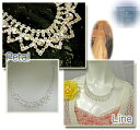 期間限定★セール!ネックレスラインストーンパーティーPetalLine