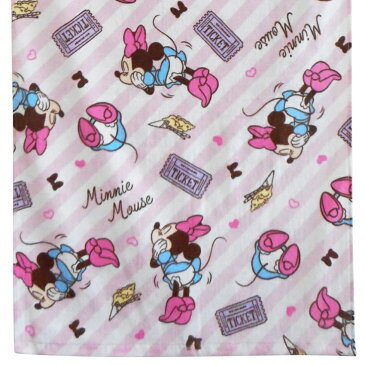 送料無料 バスタオル ディズニー ミニーマウス ミニー ストライプ ピンク ボーダー おしゃれ かわいい おひるね おきがえタオル タオル プール 女の子 男の子 キッズ 幼児 低学年 保育園 幼稚園 かわいい キャンプ 海水浴