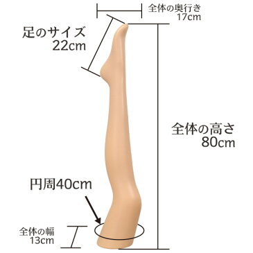 【送料無料】＜レッグトルソー　レディース・肌色タイプ＞ （ アクセサリー 足 足首 太もも ふくらはぎ フット お店 店舗 ストッキング　タイツ 並べる アクセント インテリア 飾る 見せる マネキン 陳列 かわいい ディスプレイ 靴下ディスプレイ つま先 ショップ販売）