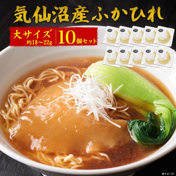 10枚セット【 気仙沼 フカヒレ腹びれ 大サイズ(約18g〜22g)】ふかひれラーメン あんかけフカヒレ 日本産 国産 ふかひれ 業務用 家庭用 フカヒレ姿煮 ...