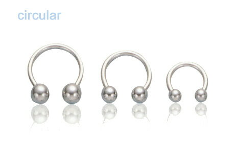 5個セット【サーキュラー バーベル ボディピアス(14G、16G)】ボディピアス 16g ボディピアス 14g バーベル型 へそピ ボディピアス かわいい シン...