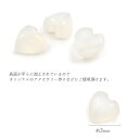 【天然石ルース カボション ハート3mm ムーンストーン/1個売り】(カボション パーツ デコ ワンポイント ピアス イヤリング ボリューム　ハンドメイド パーツ 小粒 可愛い カワイイ アクセ 手作り 素材 乳白色 6月 誕生石）[M便 1/15] 3