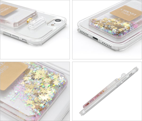【値下げ】【リムーバー付】【iPhone7用】トキメキ香水ケース【全3色】（ アイフォン7 ケース カバー アップル スマホケース iphoneケース iphone7ケース 動く 香水 キラキラ ラメ ）[M便 1/3]