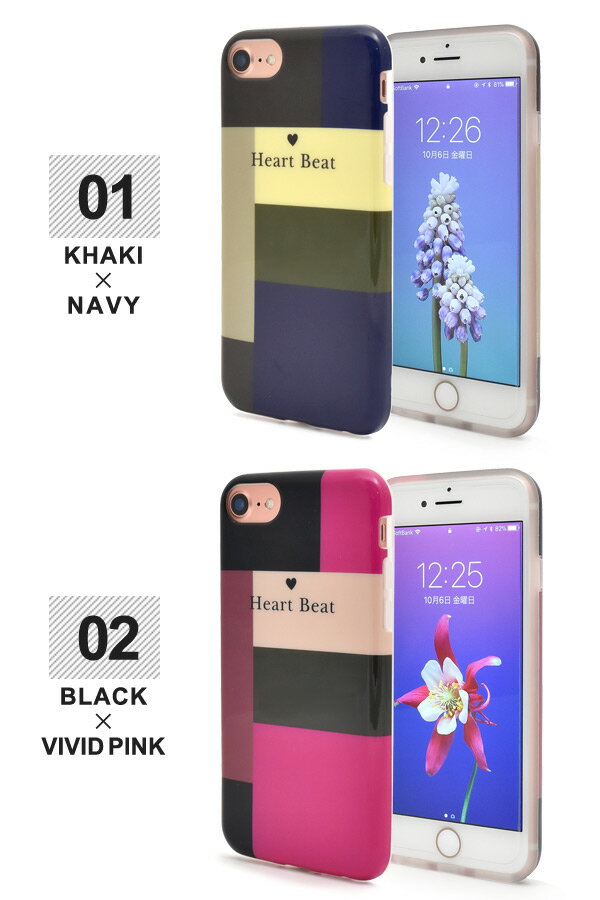 【iPhone6/6s/7/8/SE(第2・第3世代)用】幾何学柄ソフトケース （ アイフォンseケー...