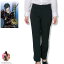 レディース パンツ 標準型 刀剣乱舞 燭台切光忠モデル パンツ ストレッチ ブラックに近いネイビー 裾上..