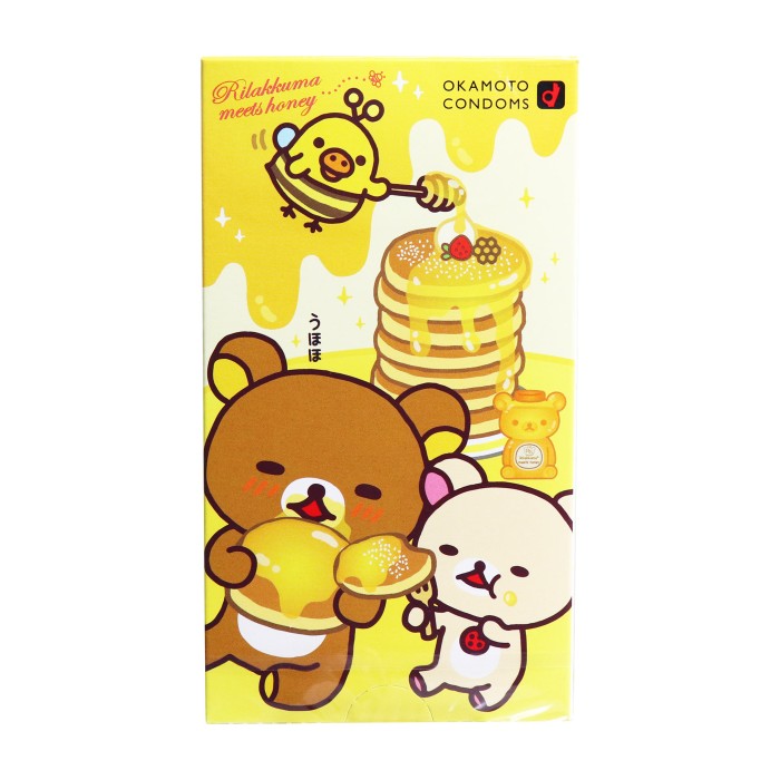 リラックマハニー　コンドーム　10個入コンドーム 避妊具 ピンク ホットタイプ【プラチナショップ】【プラチナSHOP】【2個までメール便1配送】のサムネイル