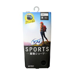 ソフィ SPORTS 躍動ショーツ 生理用ショーツ Mサイズ ブラック 生理用ショーツ 伸縮 メッシュゴム ソフィ スポーツ