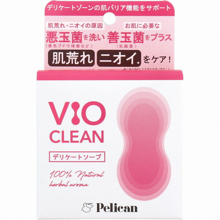 デリケートソープ VIO CLEAN ナチュラルハーブの香り 105g デリケートゾーン ソープ 黒ずみ 肌荒れ 臭い 汚れ 弱酸性 低刺激 肌バリア 石鹸 vio スキンケア