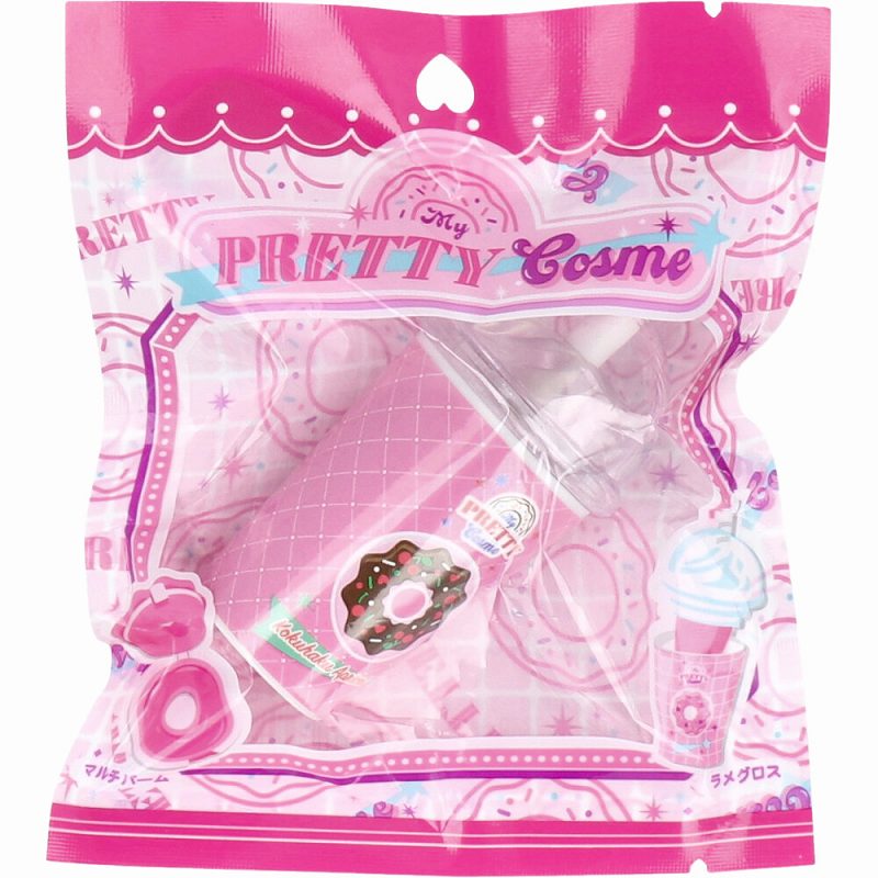 マイプリティコスメ リップグロス こくはくApricot リップ 唇 くちびる コスメ スイーツ型 ラメ入り こども リップグロス メイク メイクセット キッズ お化粧 コスメティック