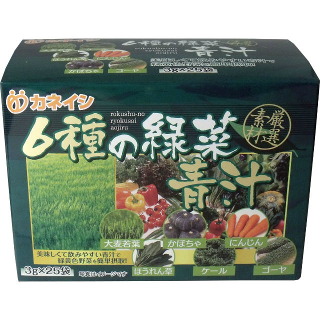 6種の緑菜青汁　分包タイプ　3g×25袋入