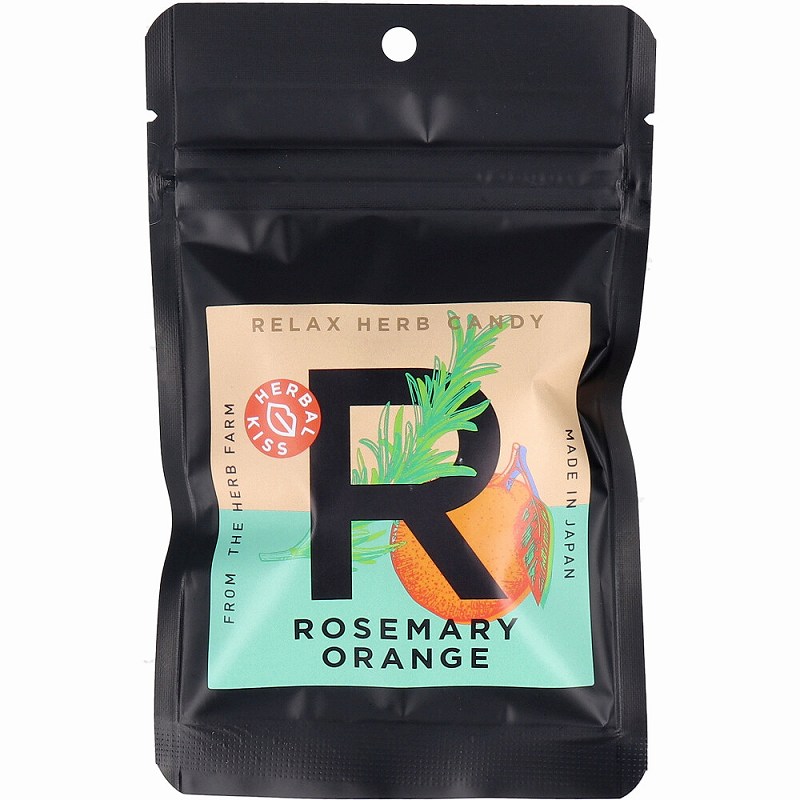 【1個・2個・10個セット】ハーバルキッス ローズマリー＆オレンジ 30g キャンディ 飴 駄菓子 お菓子 キ..