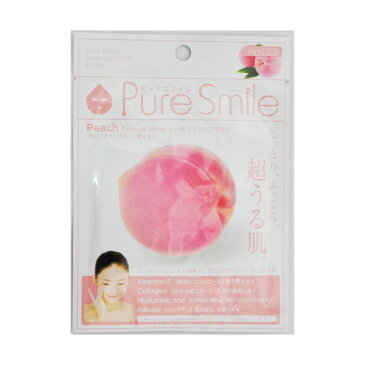 【数量10までメール便】ピュアスマイルエッセンスマスク ピーチ 1枚 入りピュアスマイル (Pure Smile) エッセンスマスク パック ピュアスマイル パック マスク パック フェイス シートマスク フェイスマスク フェイスパック