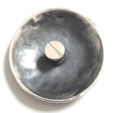 【送料無料】スターリングシルバーコンチョ38mm プレーンタイプ001コンチョ ボタン/コンチョ パーツ/コンチョ ヘアゴム/コンチョ ネジ/コンチョ ベルト/コンチョ ゴム