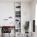本棚 薄型 扉付き 天井 つっぱり 奥行 16.5 幅 81 高さ238 ~ 253 業界初 棚が全段動く オープンラック 12段 1cmピッチ 棚 調節【メーカー直送】