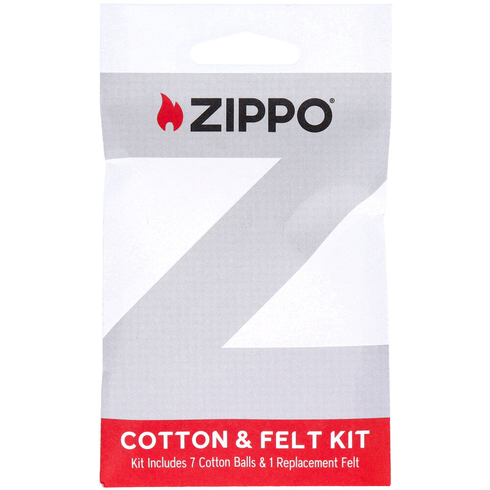 【8個までメール便】ZIPPO(ジッポー) コットン＆フェルトキット ライター メンテナンス用 レーヨンボール フェルトパット