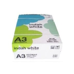 【送料無料】【キョクトウ】【高白色】A3コピー用紙 500枚×3indah white/インダ・ホワイト 白色度 高白色ケースセット 普通紙 印刷 カラー印刷【プラチナショップ】【プラチナSHOP】