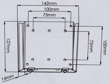 【NEW】【LCD110】液晶テレビ用 壁掛け金具薄型　角度固定タイプ　VESA規格【プラチナショップ】【プラチナSHOP】