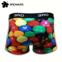 メンズ アンダーウエア ボクサーパンツ 3RDWARE サードウェア Marbles マーブル マーブルマーブル チョコ スイーツ