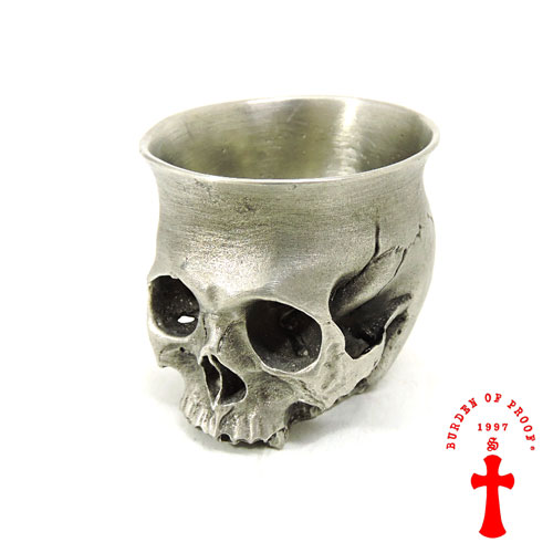 バーデンオブプルーフ BURDEN OF PROOF シルバーアクセ BOFP-196 第一弾 ぐい呑みスカル/ショットグラス/おちょこ/スカル/骸骨/グラス