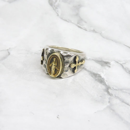 バーデンオブプルーフ BURDEN OF PROOF シルバーアクセ メキシカン・マリアリング/シルバー×真鍮