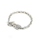 【BWL】Bill Wall Leather ビルウォールレザーSQUARE CHAIN LINK W/ANIMAL HEAD/EAGLE スクエアチェーン リンクw/アニマルヘッド イーグル ブレスレット シルバー