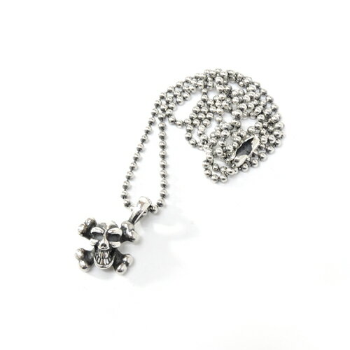 【BWL】Bill Wall Leather ビルウォールレザーBWL SKULL&CROSSBONES w/ 2mm BALL CHAIN 20” スカル&クロスボーン スカル ペンダント 【BWL】Bill Wall Leather ビルウォールレザーBWL SKULL&CROSSBONES w/ 2mm BALL CHAIN 20” スカル&クロスボーン スカル ペンダント