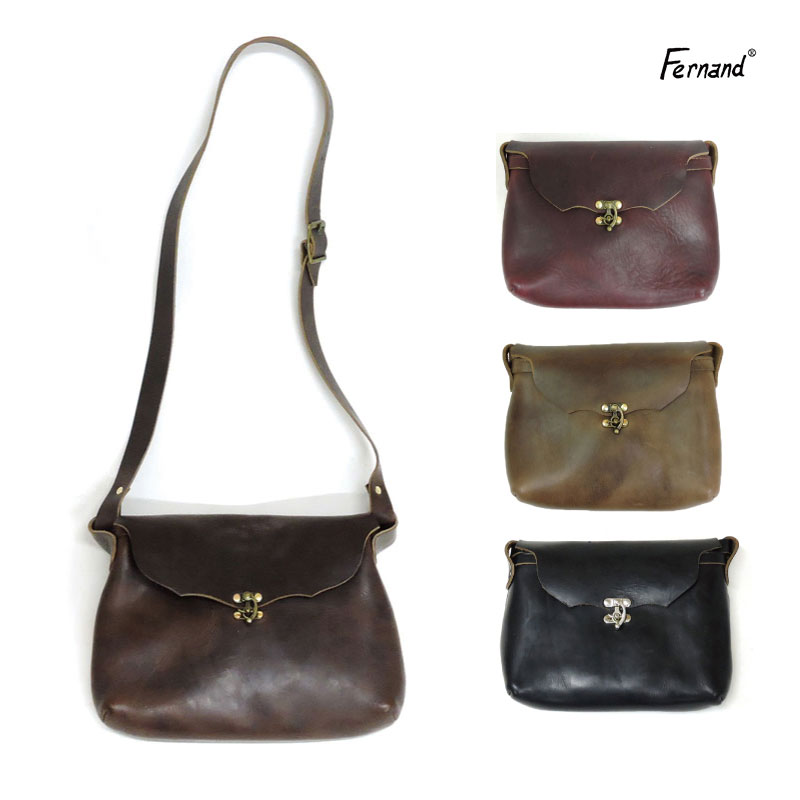 եʥɥ쥶 ۥ꥾󥿥 åݡ ߥǥ M Хå Фݤ ۡ २쥶 ϥɥᥤ ܳ ǯѲ ˥å ե  FERNAND LEATHER HORWEEN CHROMEXCEL Horizontal Latch Pouch M