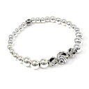 【GIGOR】ジゴロウダイラニティーブレスレット:Lサイズ(21cm)シルバー/丸玉/ブレスレット