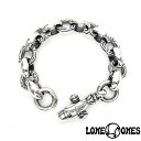 ロンワンズ ブレスレット メンズ LONE ONES ロンワンズ loneones レナードカムホート LEONARD KAMHOUT シルバーアクセ シルバージュエリー アメリカ製 MF Bracelet: Heron　ヘロン/シルバーブレスレット